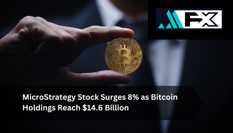 MicroStrategy Stock Surges 8% as Bitcoin Holdings Reach $14.6 Billion
