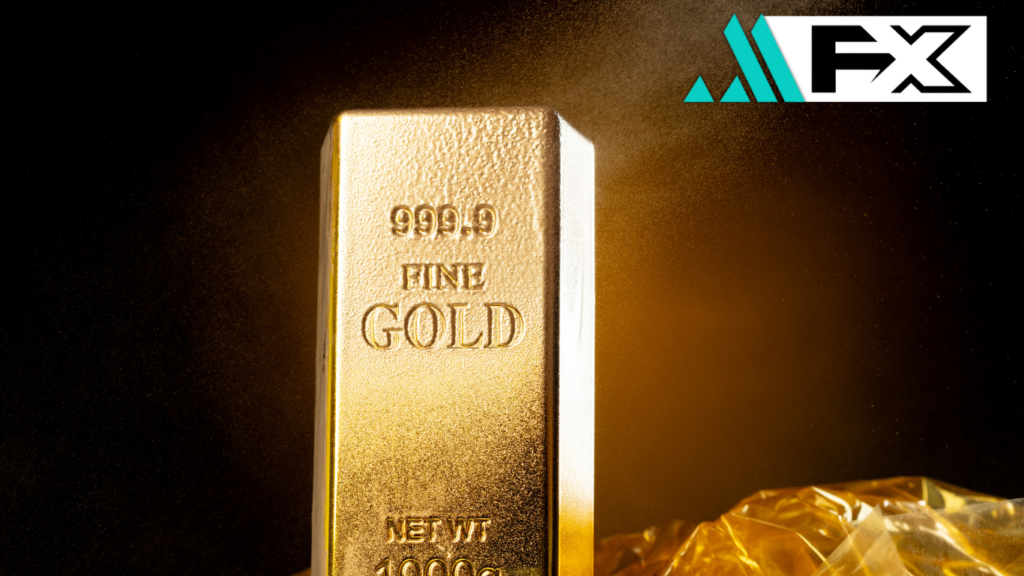 Gold Dips 0.4% But Still Eyes 6% Monthly Gain Amid Trade Policy Shifts