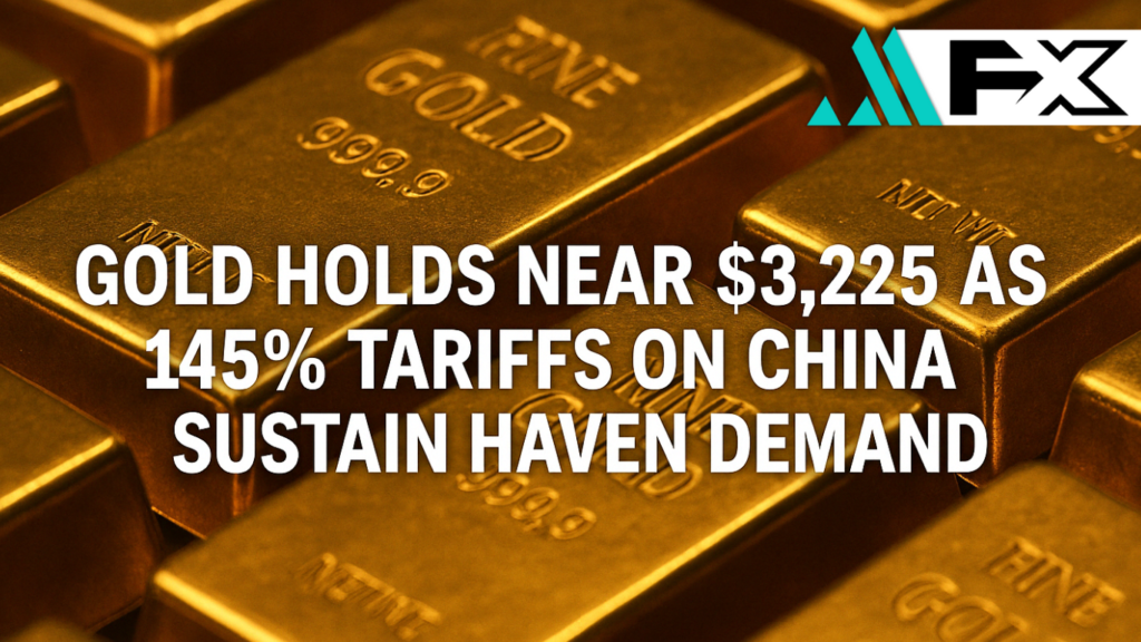 Gold Holds Near $3,225 as 145% Tariffs on China Sustain Haven Demand