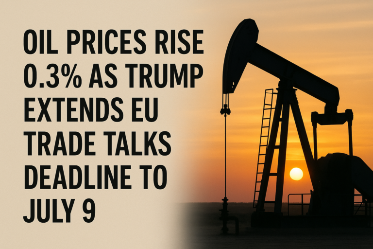 Oil Prices Rise 0.3% as Trump Extends EU Trade Talks Deadline to July 9