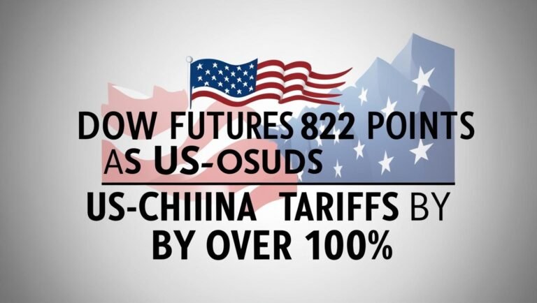 Dow Futures Surge 822 Points as US-China Slash Tariffs by Over 100%