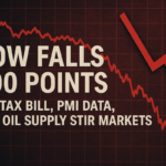 Dow Falls 800 Points: $5T Tax Bill, PMI Data, and Oil Supply Stir Markets
