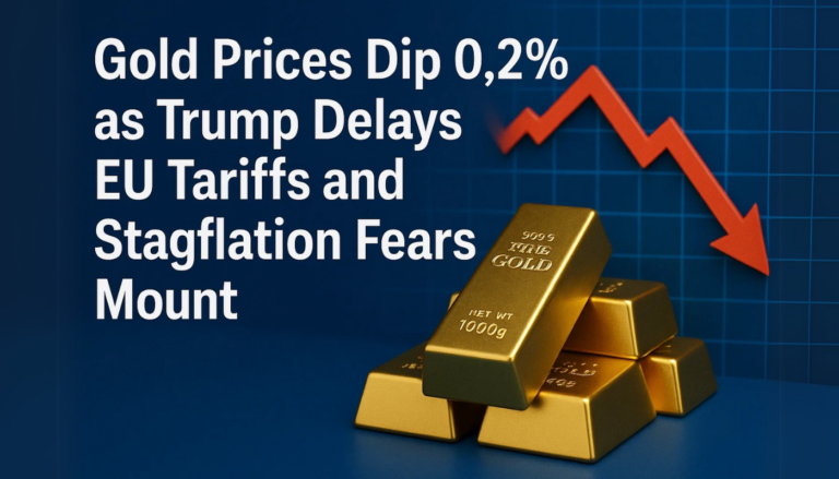 Gold Prices Dip 0.2% as Trump Delays EU Tariffs and Stagflation Fears Mount