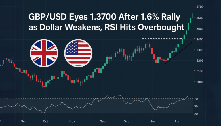 GBP/USD Eyes 1.3700 After 1.6% Rally as Dollar Weakens, RSI Hits Overbought