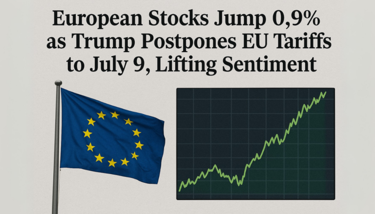 European Stocks Jump 0.9% as Trump Postpones EU Tariffs to July 9, Lifting Sentiment