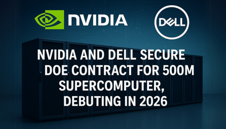 Nvidia and Dell Secure DOE Contract for $500M Supercomputer, Debuting in 2026
