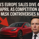 Tesla’s Europe Sales Dive 49% in April as Competition and Musk Controversies Mount