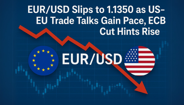 EUR/USD Slips to 1.1350 as US-EU Trade Talks Gain Pace, ECB Cut Hints Rise