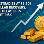 Gold Steadies at $3,301 as Dollar Recovers, Tariff Delay Lifts Market Risk