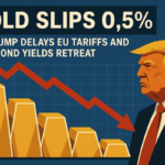 Gold Slips 0.5% as Trump Delays EU Tariffs and Bond Yields Retreat
