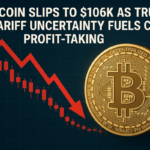 Bitcoin Slips to $106K as Trump Tariff Uncertainty Fuels Crypto Profit-Taking