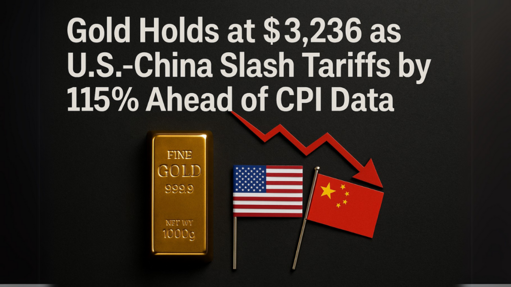 Gold Holds at $3,236 as U.S.-China Slash Tariffs by 115% Ahead of CPI Data
