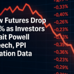 Dow Futures Drop 0.5% as Investors Await Powell Speech, PPI Inflation Data