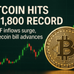 Bitcoin Hits $111,800 Record as ETF Inflows Surge, Stablecoin Bill Advances