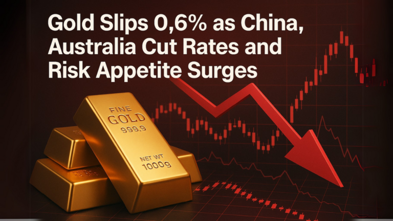 Gold Slips 0.6% as China, Australia Cut Rates and Risk Appetite Surges