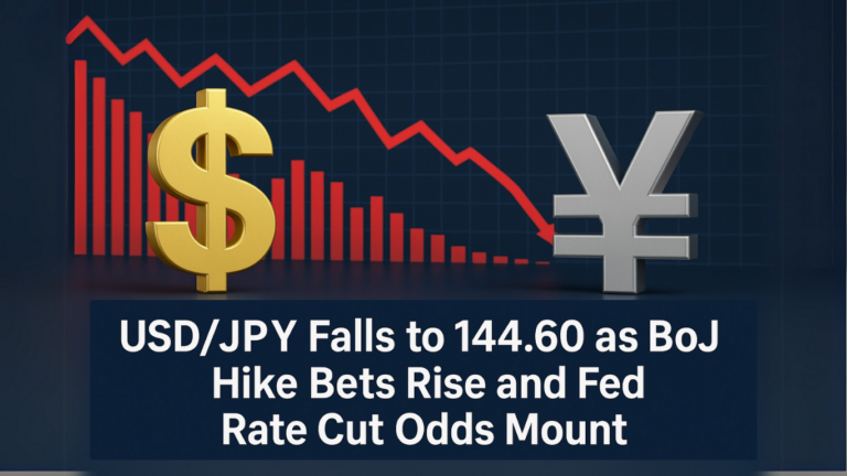 USD/JPY Falls to 144.60 as BoJ Hike Bets Rise and Fed Rate Cut Odds Mount