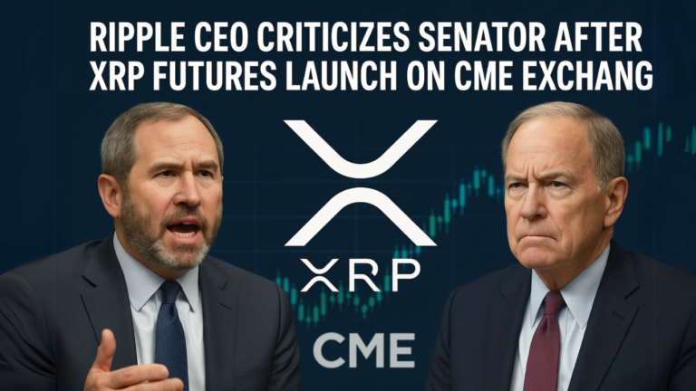 Ripple CEO Criticizes Senator After XRP Futures Launch on CME Exchange