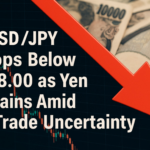 USD/JPY Drops Below 148.00 as Yen Gains Amid US Trade Uncertainty