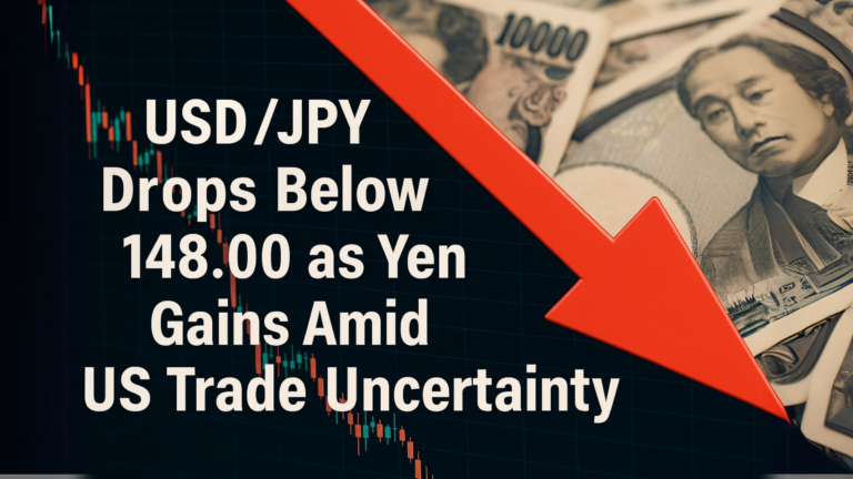 USD/JPY Drops Below 148.00 as Yen Gains Amid US Trade Uncertainty