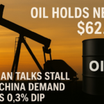 Oil Holds Near $62.70 as Iran Talks Stall and China Demand Faces 0.3% Dip