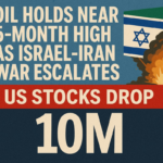 Oil Holds Near 5-Month High as Israel-Iran War Escalates, US Stocks Drop 10M