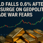 Gold Falls 0.6% After 2% Surge on Geopolitical, Trade War Fears