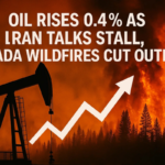 Oil Rises 0.4% as Iran Talks Stall, Canada Wildfires Cut Output