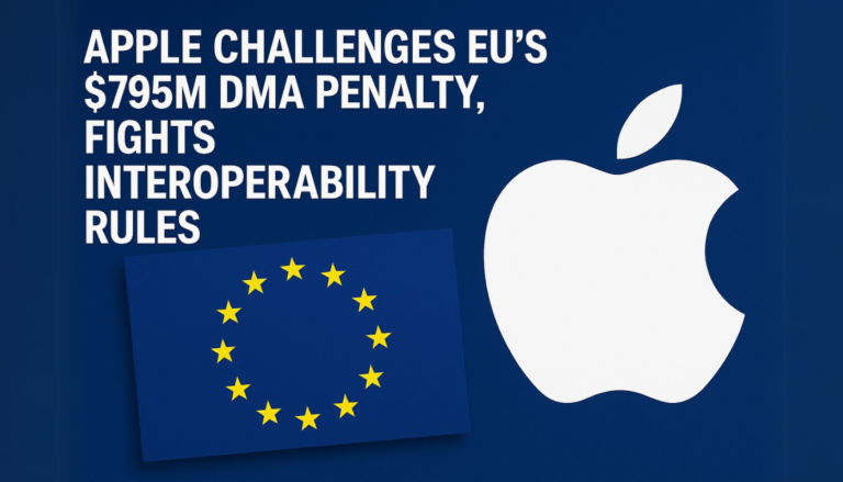 Apple Challenges EU’s $795M DMA Penalty, Fights Interoperability Rules