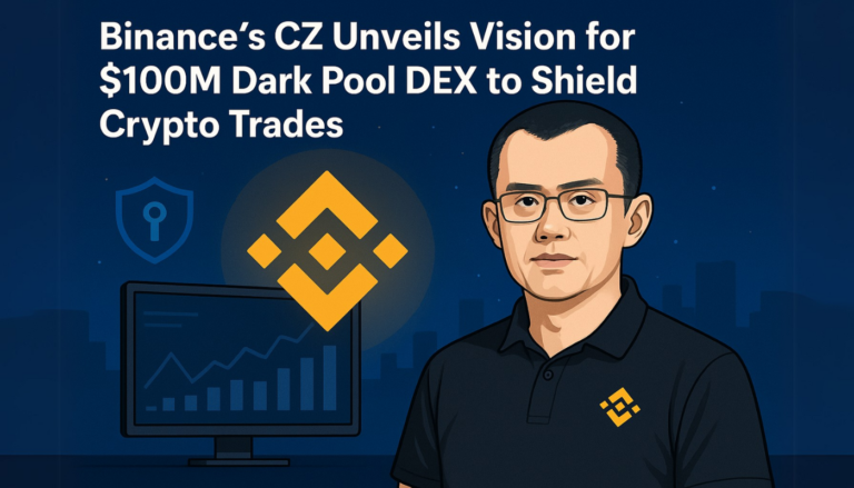 Binance’s CZ Unveils Vision for $100M Dark Pool DEX to Shield Crypto Trades