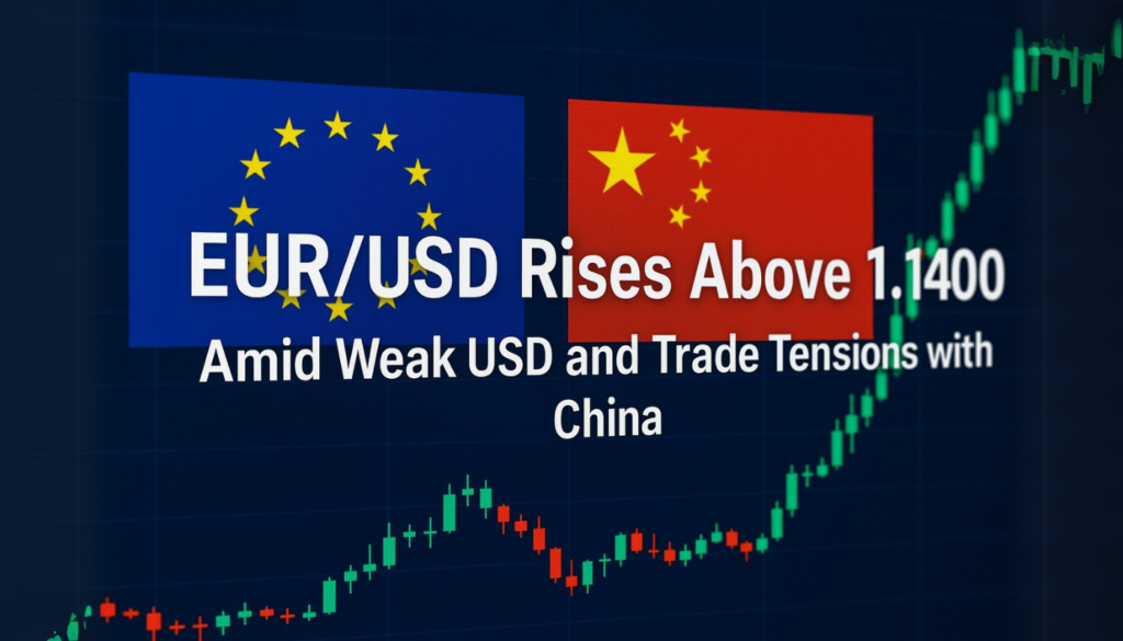EUR/USD Rises Above 1.1400 Amid Weak USD and Trade Tensions with China