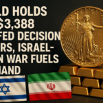 Gold Holds at $3,388 as Fed Decision Nears, Israel-Iran War Fuels Demand