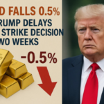 Gold Falls 0.5% as Trump Delays Iran Strike Decision by Two Weeks