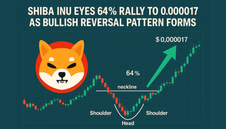 Shiba Inu Eyes 64% Rally to $0.000017 as Bullish Reversal Pattern Forms