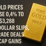 Gold Prices Rise 0.4% to $3,288 as Dollar Slips, Trade Deals Cap Gains