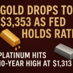 Gold Drops to $3,353 as Fed Holds Rates; Platinum Hits 10-Year High at $1,313