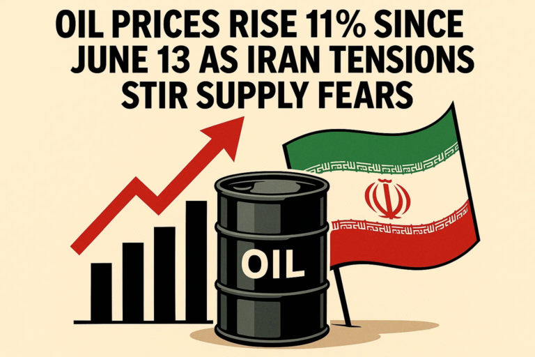 Oil Prices Rise 11% Since June 13 as Iran Tensions Stir Supply Fears