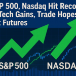S&P 500, Nasdaq Hit Records as Tech Gains, Trade Hopes Lift Futures