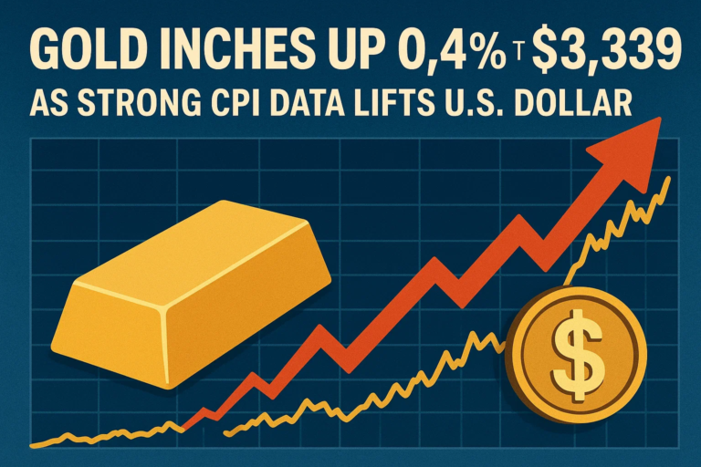 Gold Inches Up 0.4% to $3,339 as Strong CPI Data Lifts U.S. Dollar