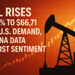 Oil Rises 0.5% to $66.71 as U.S. Demand, China Data Boost Sentiment