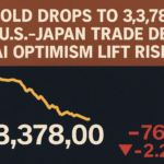 Gold Drops to $3,378 as U.S.-Japan Trade Deal, AI Optimism Lift Risk