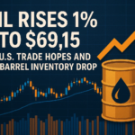 Oil Rises 1% to $69.15 on U.S. Trade Hopes and 3.2M Barrel Inventory Drop