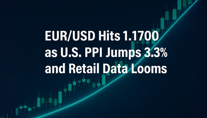 EUR/USD Hits 1.1700 as U.S. PPI Jumps 3.3% and Retail Data Looms