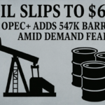 Oil Slips to $66 as OPEC+ Adds 547K Barrels Amid Demand Fears