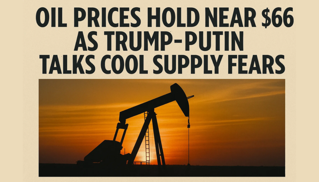Oil Prices Hold Near $66 as Trump-Putin Talks Cool Supply Fears
