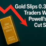 Gold Slips 0.3% as Traders Weigh Powell’s Rate-Cut Signal