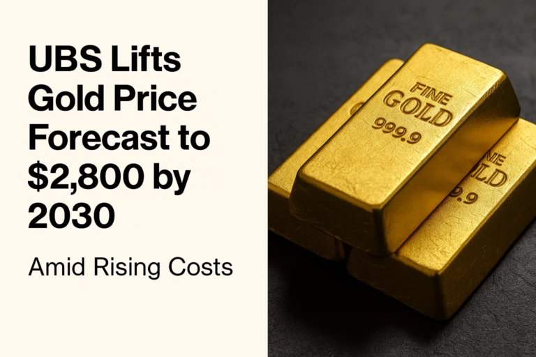 UBS Lifts Gold Price Forecast to $2,800 by 2030 Amid Rising Costs