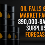 Oil Falls $1 as Market Faces 890,000-Barrel Surplus Forecast