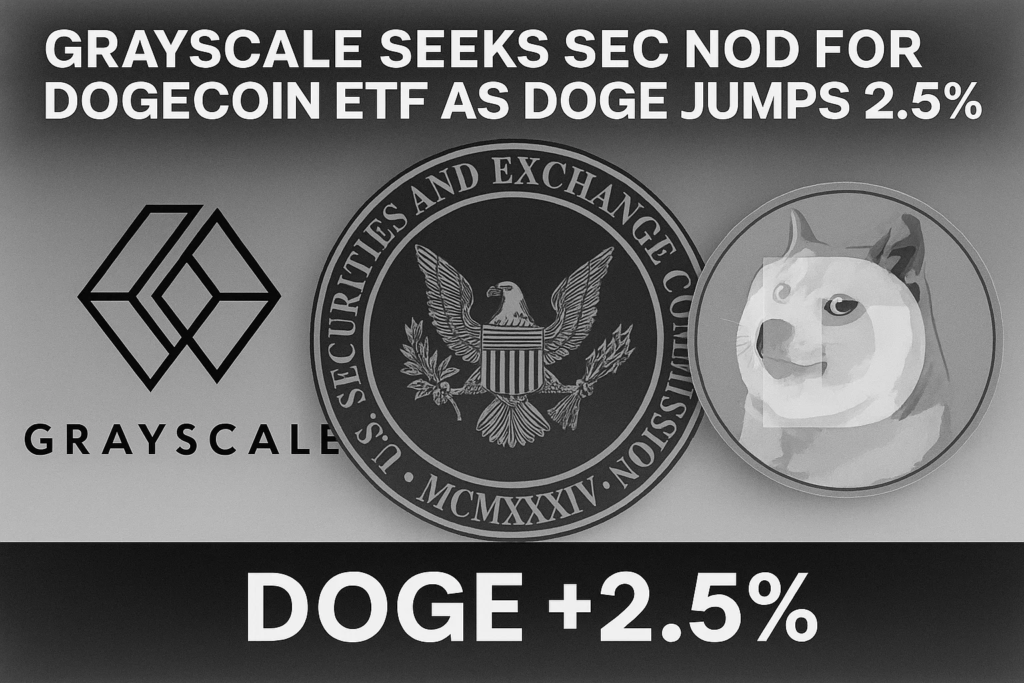 Grayscale Seeks SEC Nod for Dogecoin ETF as DOGE Jumps 2.5%