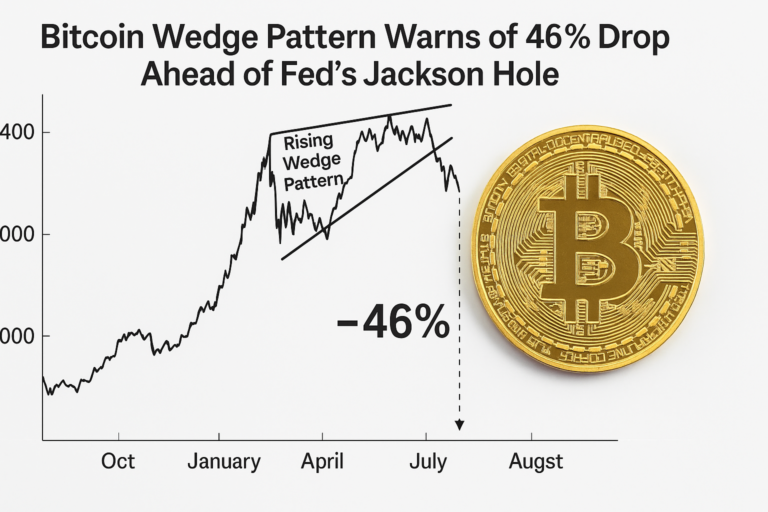 Bitcoin Wedge Pattern Warns of 46% Drop Ahead of Fed’s Jackson Hole