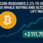 Bitcoin Rebounds 2.2% to $111,790 as Whale Buying and Altcoins Lift Market